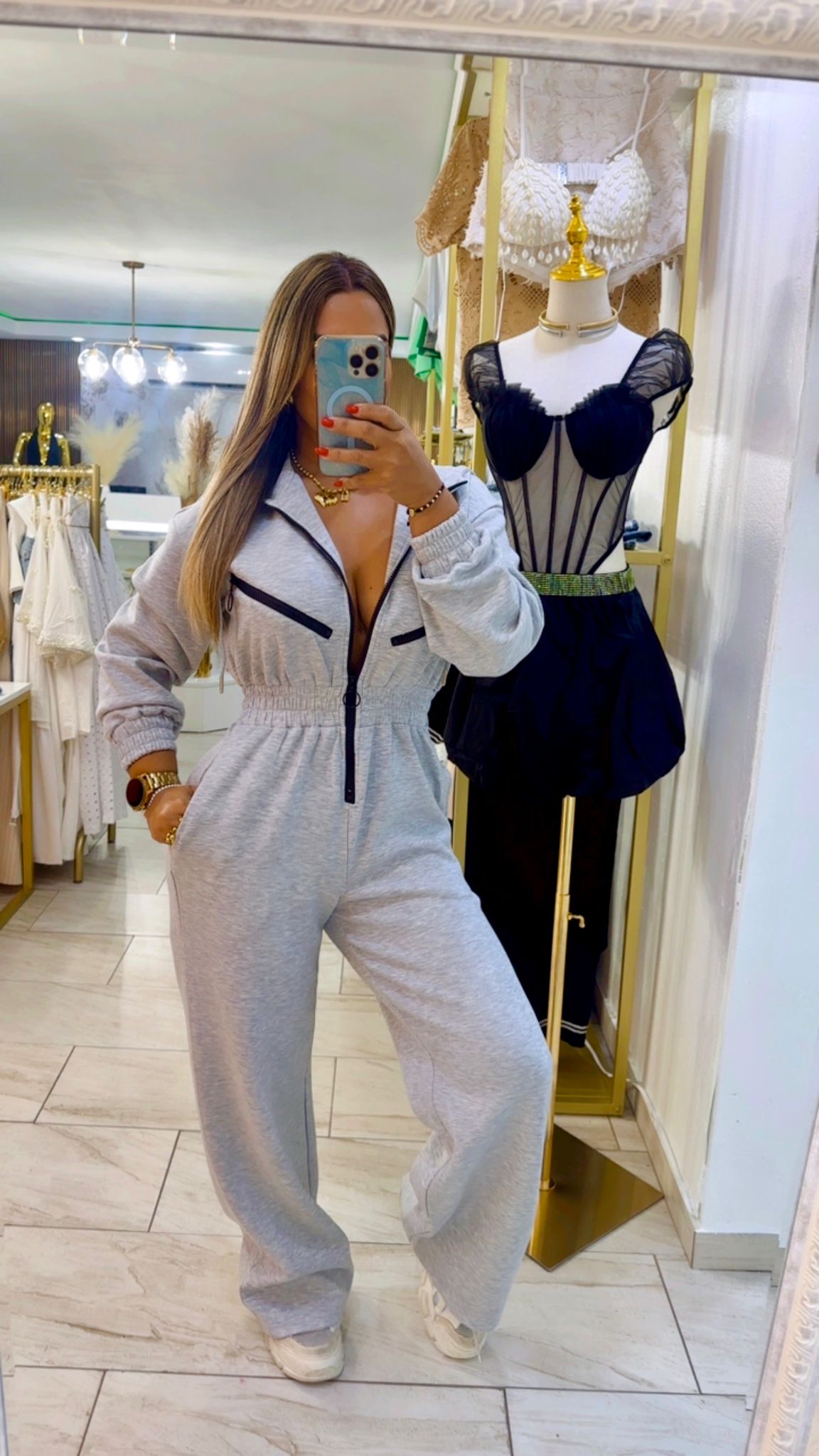 Irán Gray Jumpsuit