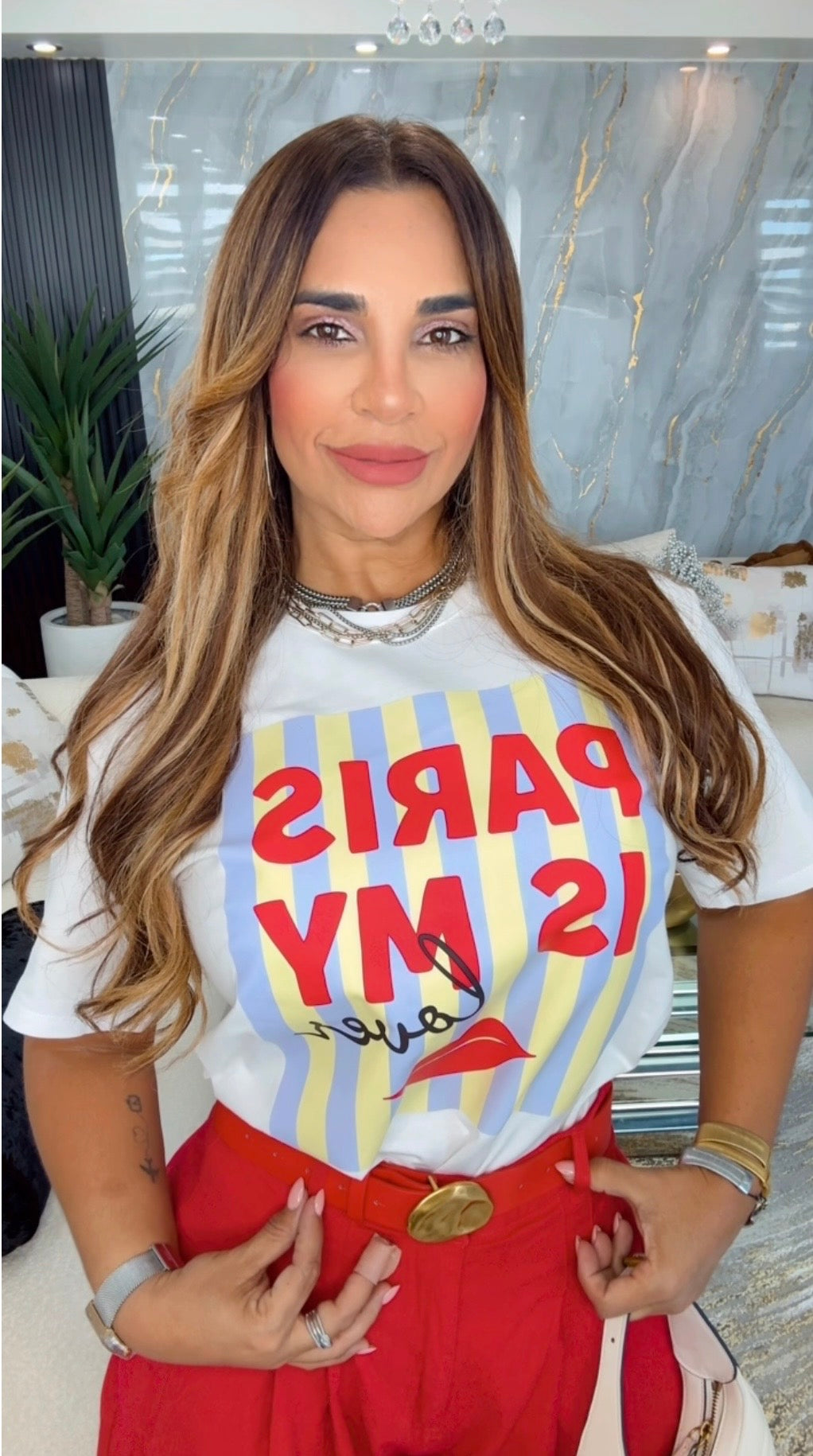 Paris Stripes T-shirt (spandex)