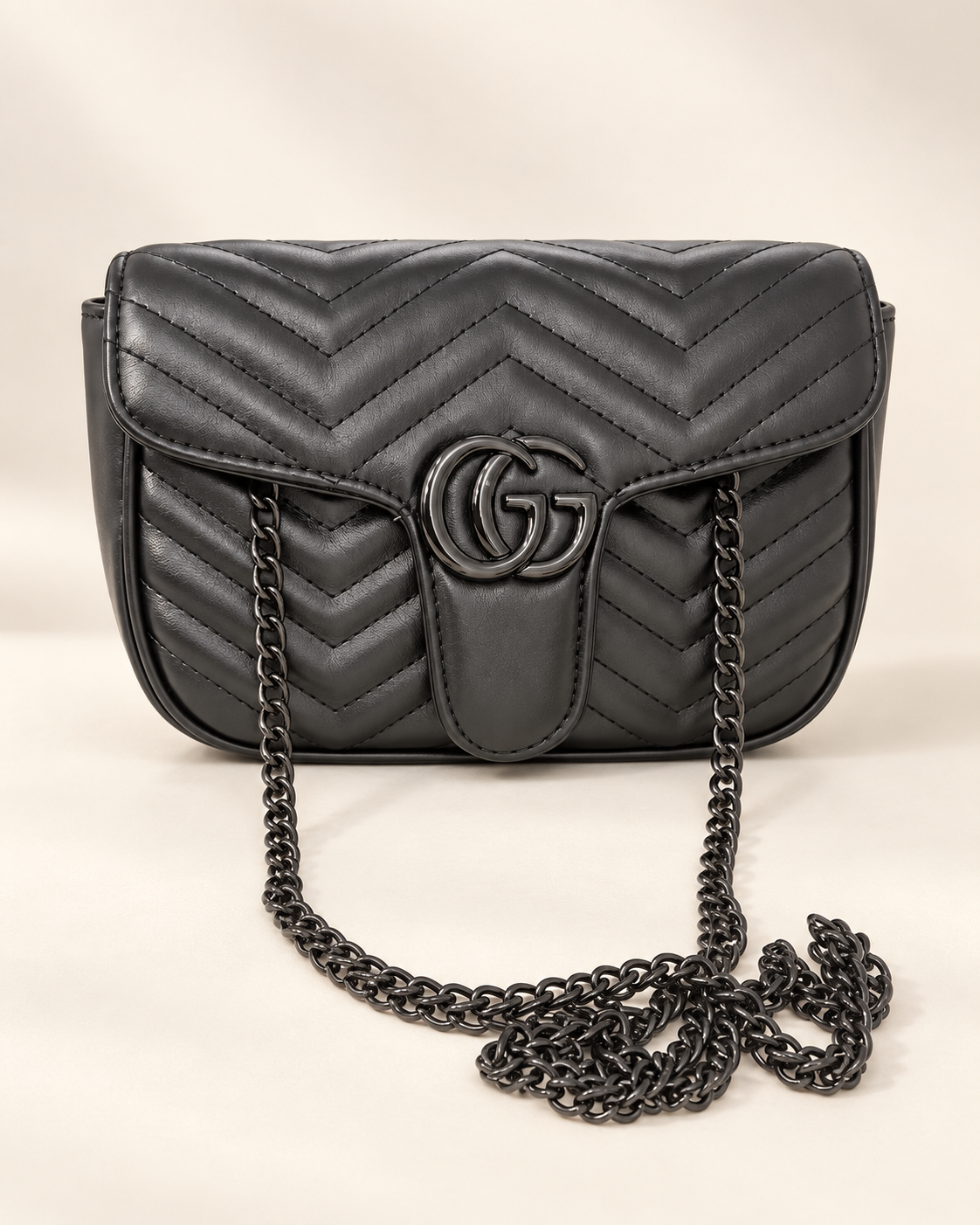 GG Black Crossbody Bag (incluye caja)