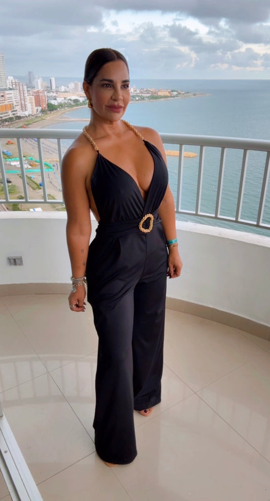 Getsemaní Black Jumpsuit (corre grande) stretch (utilicé talla Small)