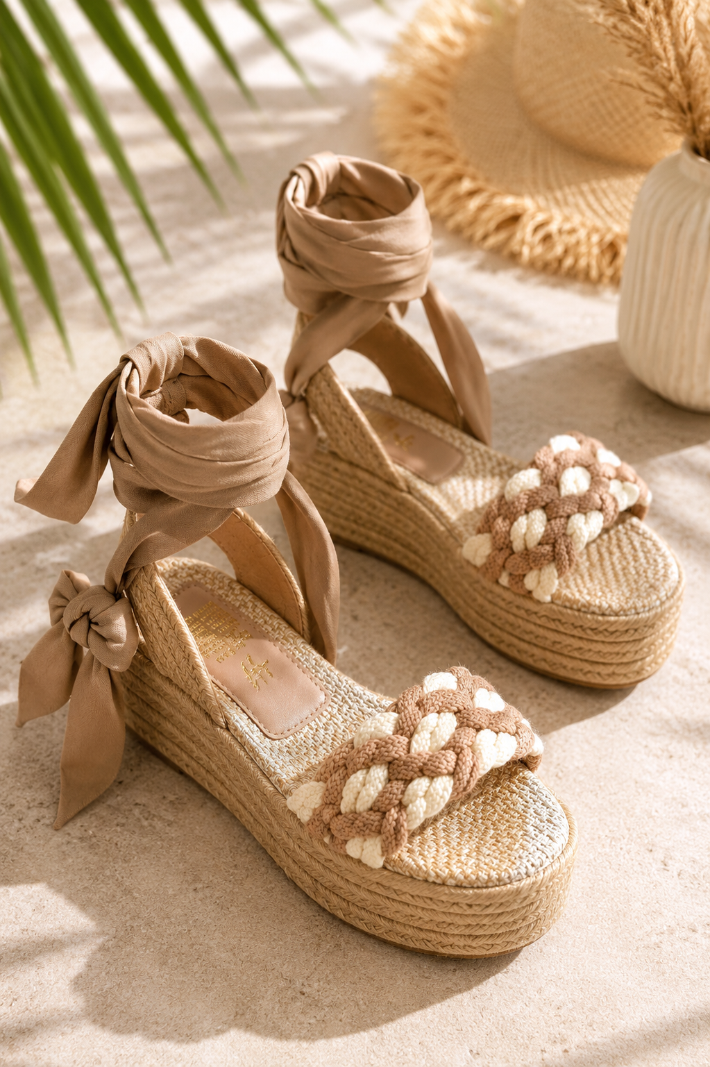 Milos Beige Sandals