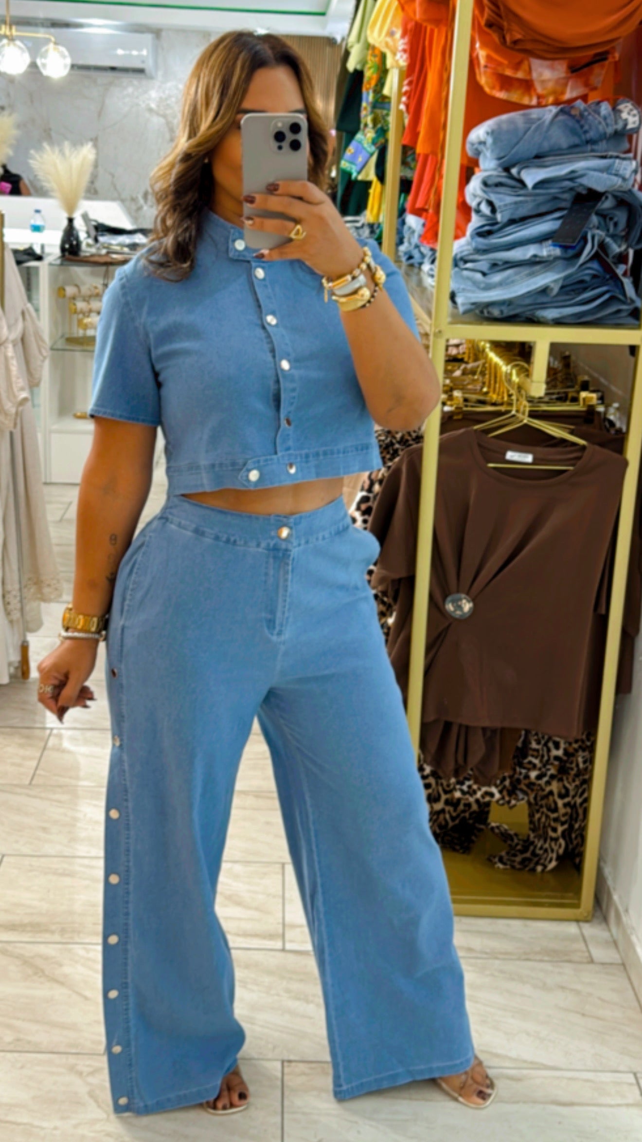 El Paso Denim Set (spandex)