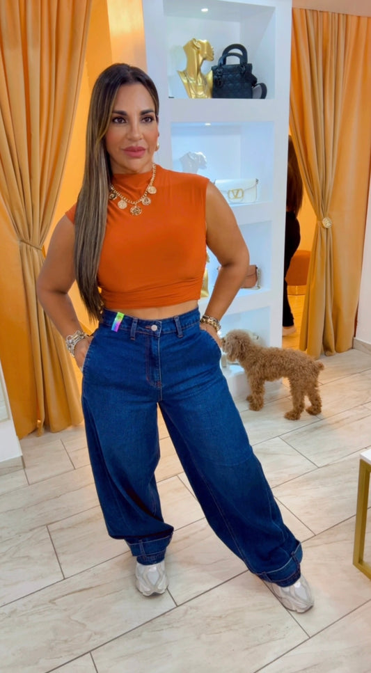 Vibrant Dark Denim Jean (utilicé talla 5)