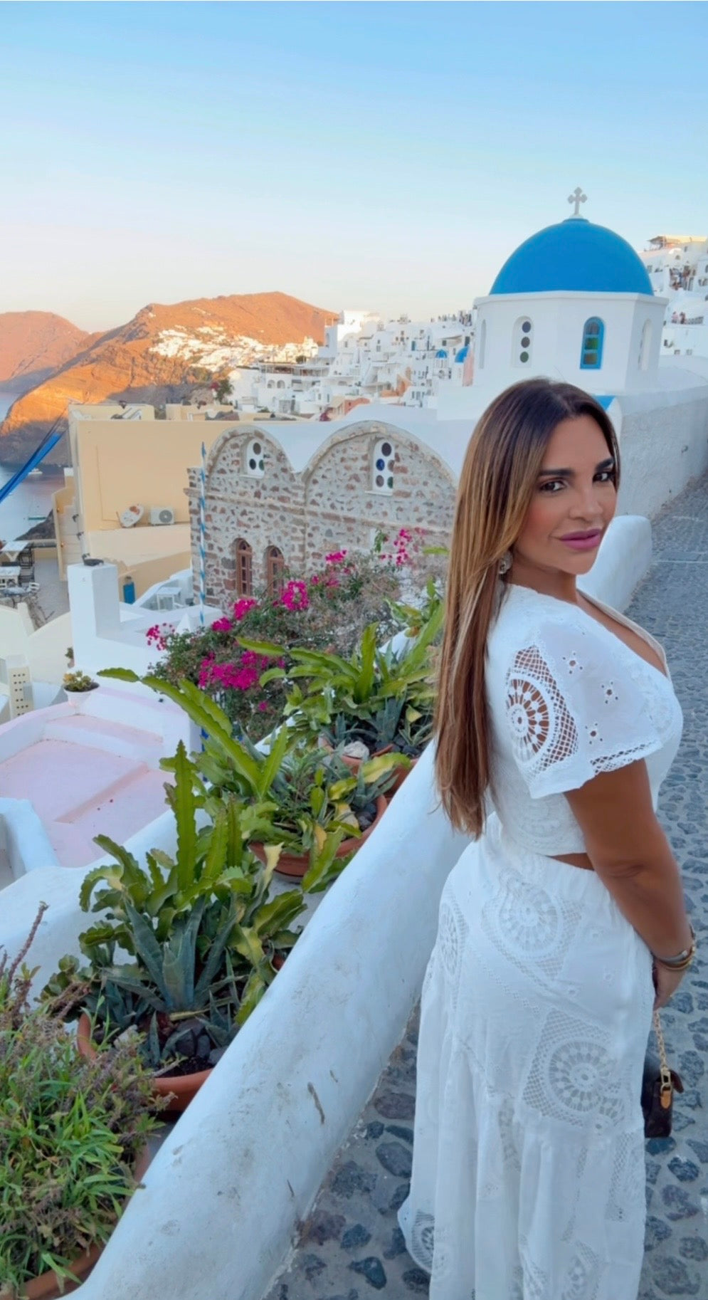 Restock Santorini Embroidery White Set (doble forro) utilicé Médium/ Llegan el próximo Lunes