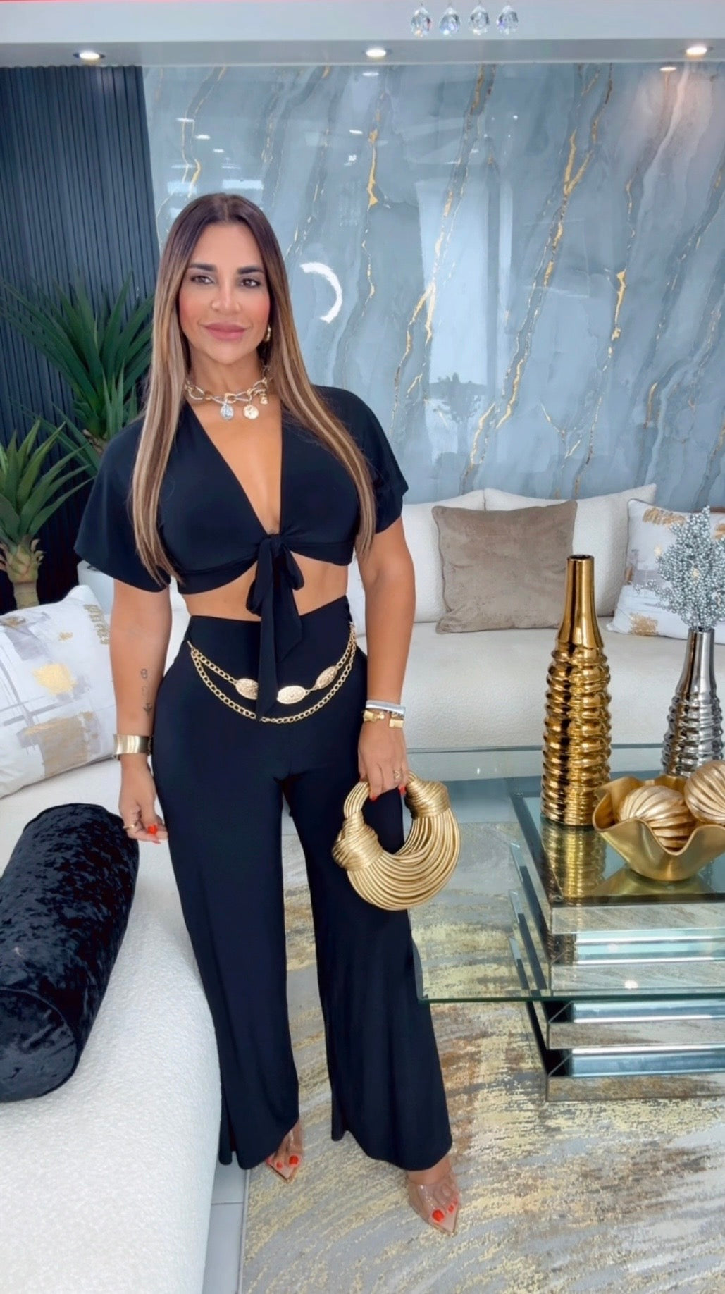 Charlotte Black Set (stetch) incluye accesorio