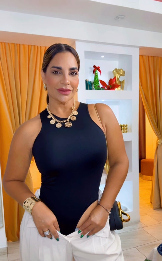 Basic Black Bodysuit (stretch)