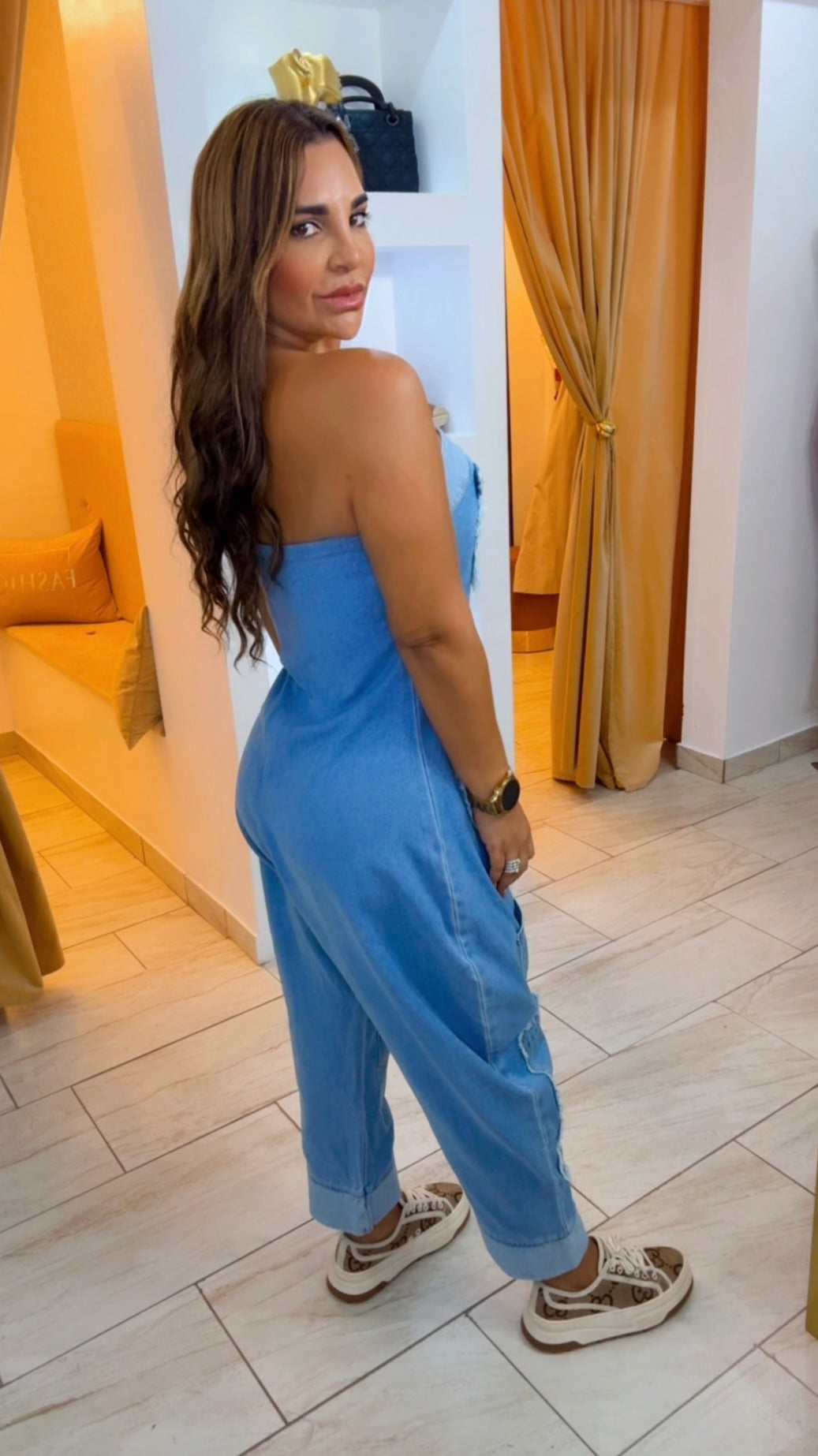 Mérida Denim Jumpsuit (utilicé talla Small)