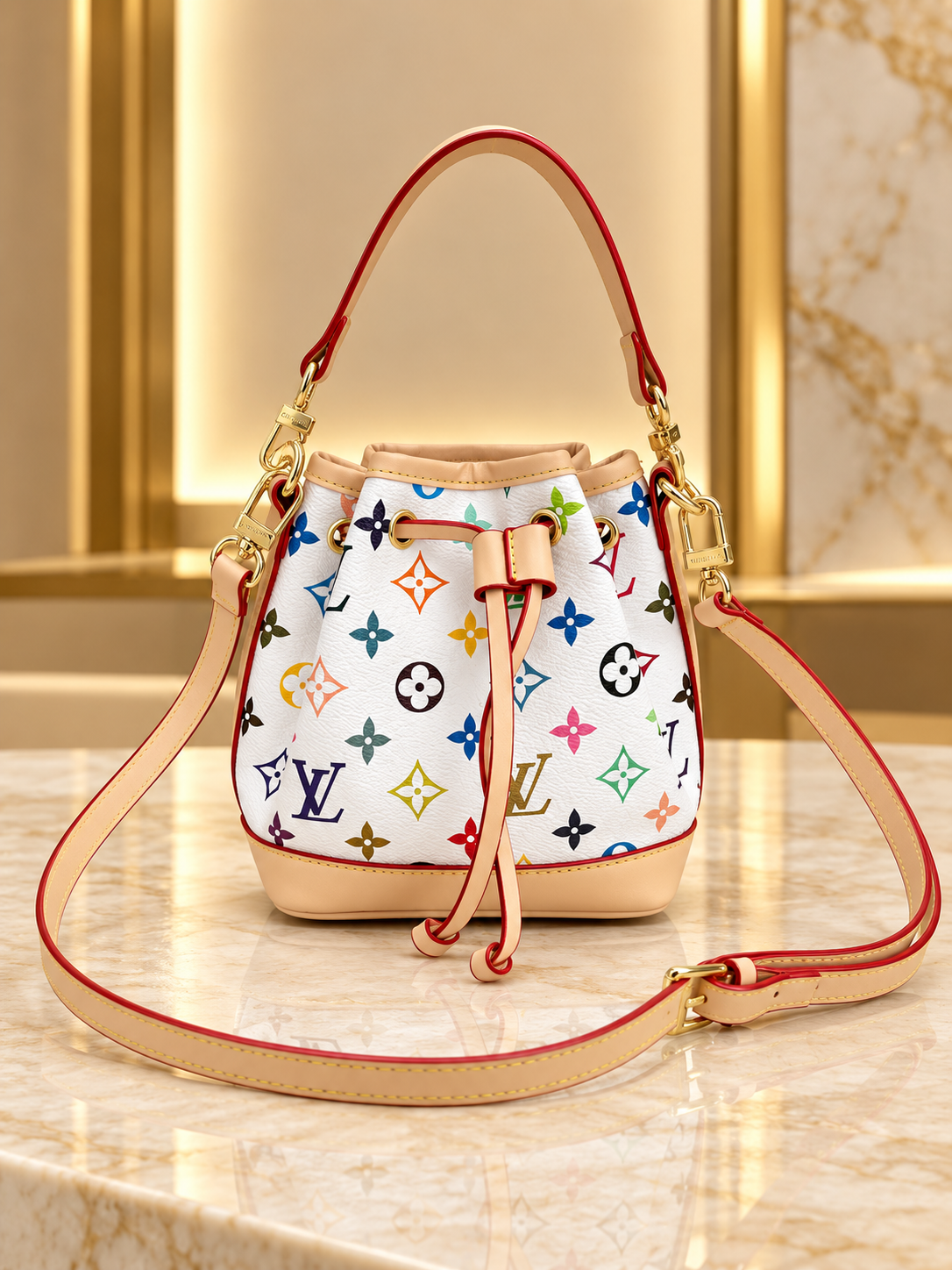 LV Multi Colors Bag  (doble strap)