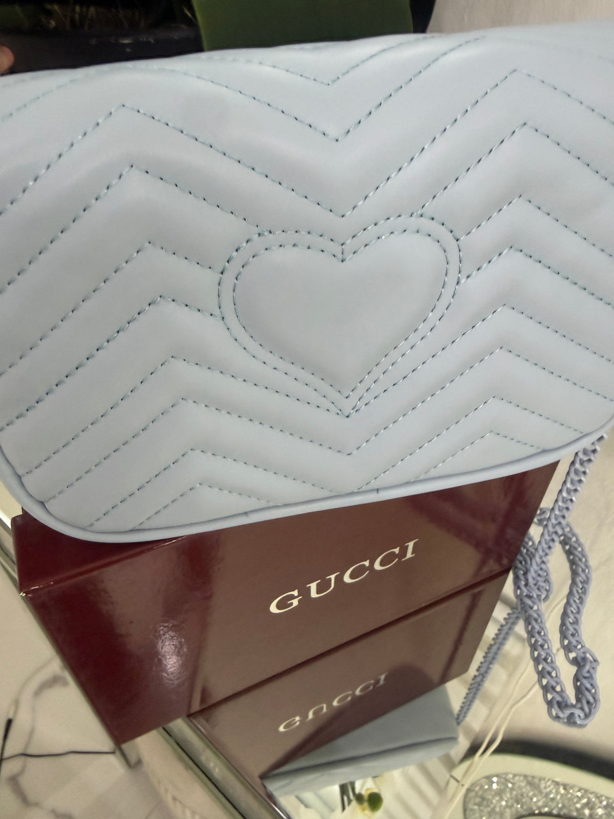GG Blue Crossbody Bag (incluye caja)