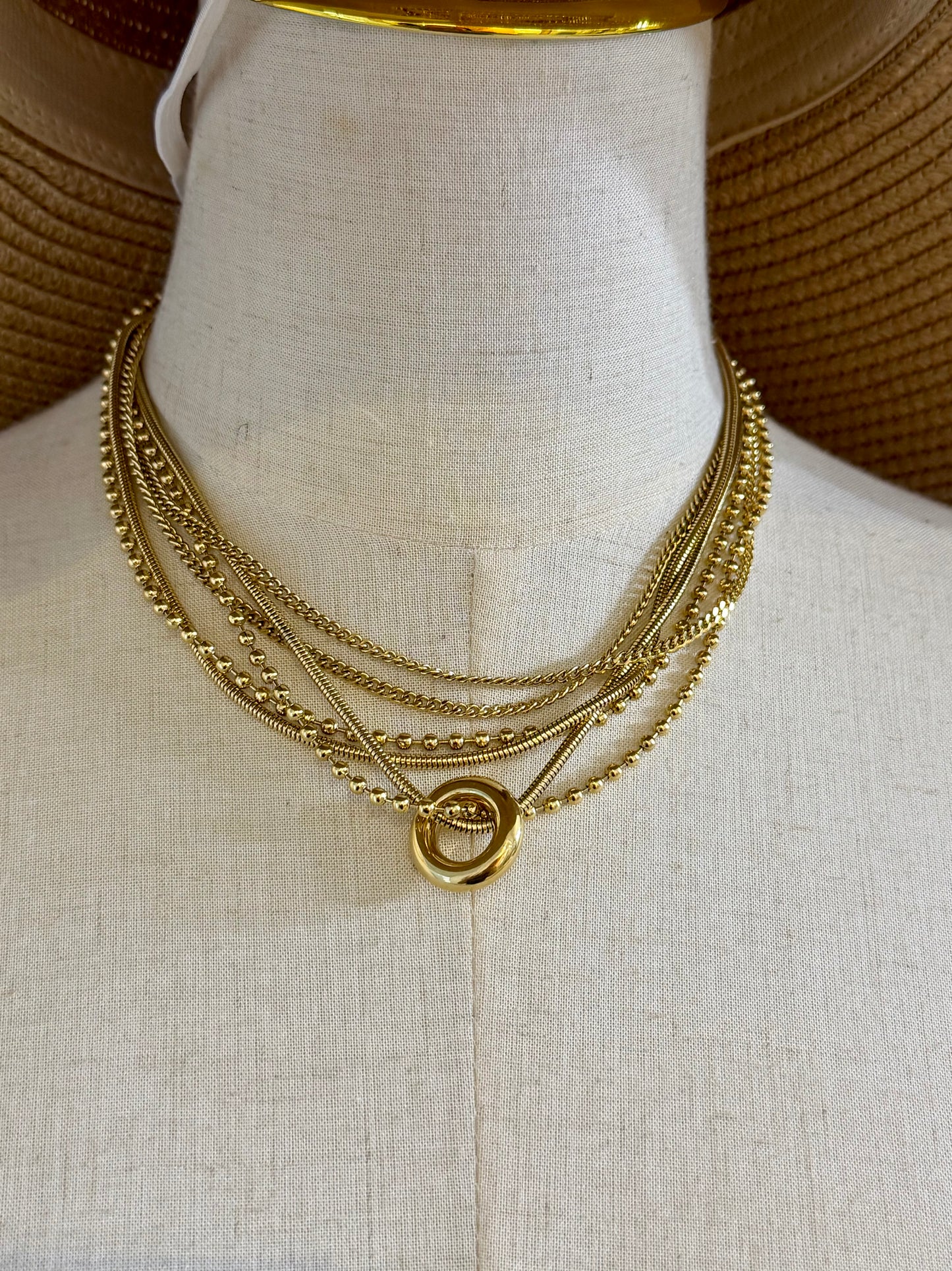 Multi Layer Stainless Steel Necklace