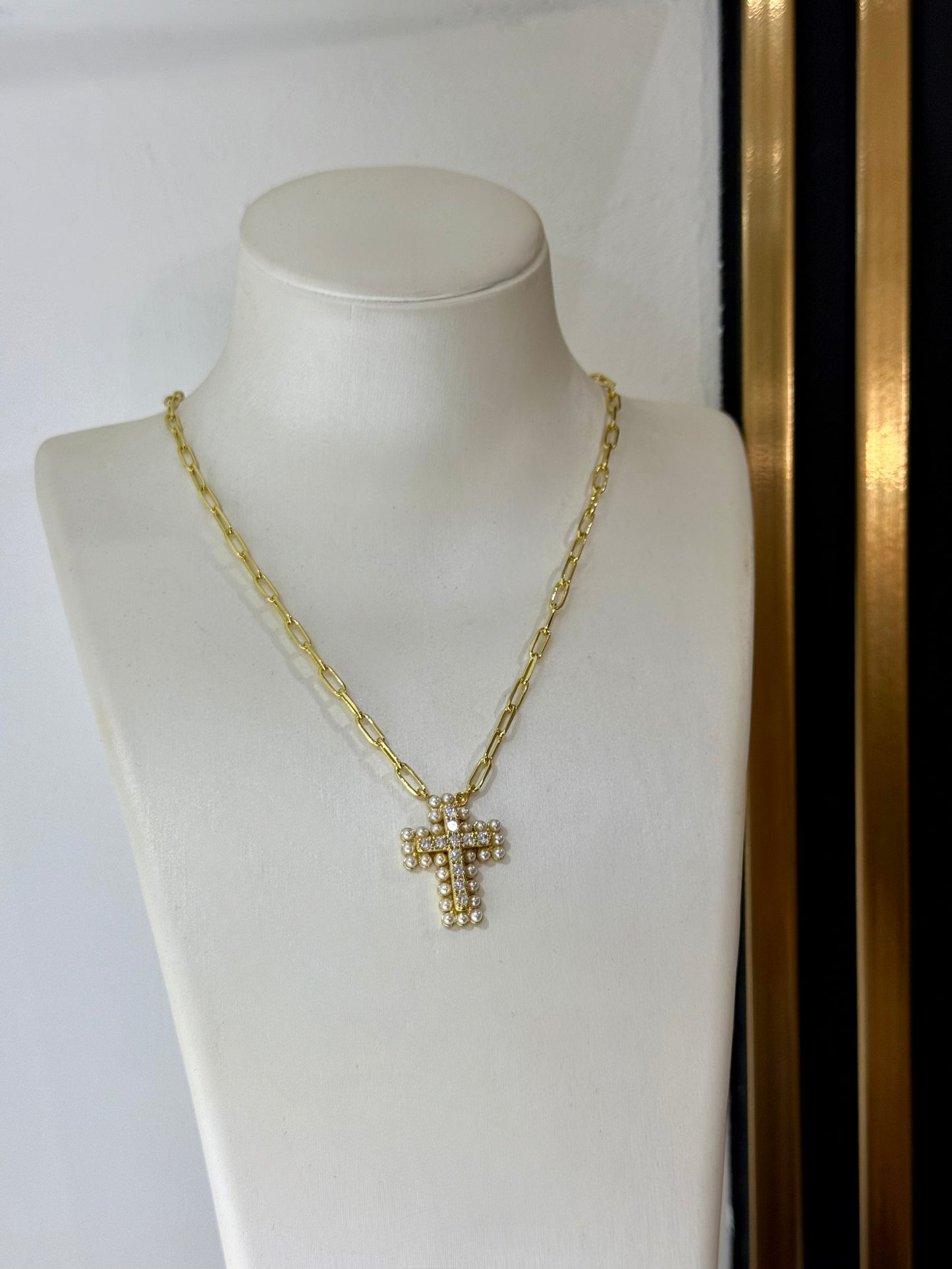 Cross Necklace (Gold Plated)
