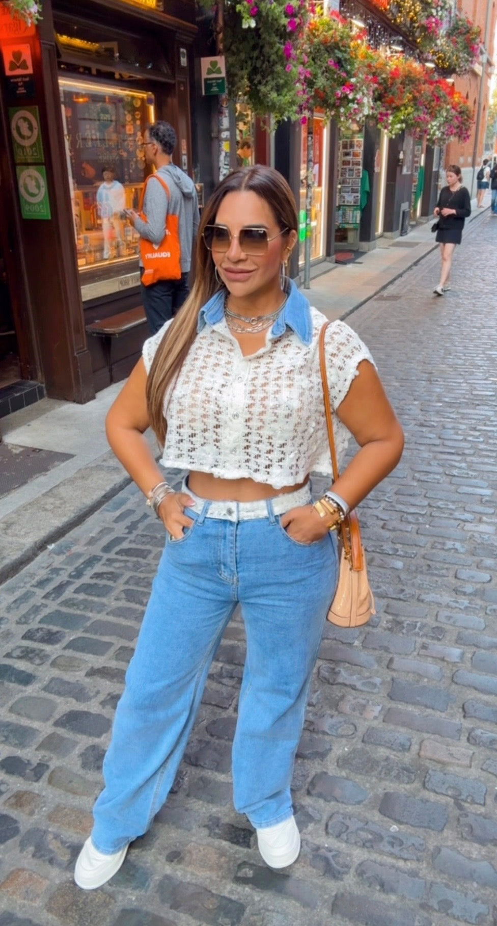 Irlanda Denim & White Luxury Set (spandex)
