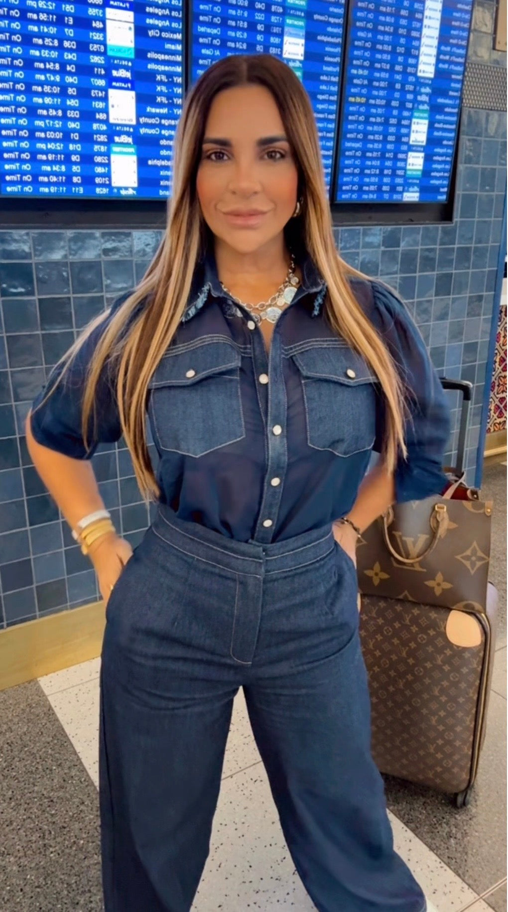 LAX Denim Blue Set (spandex)