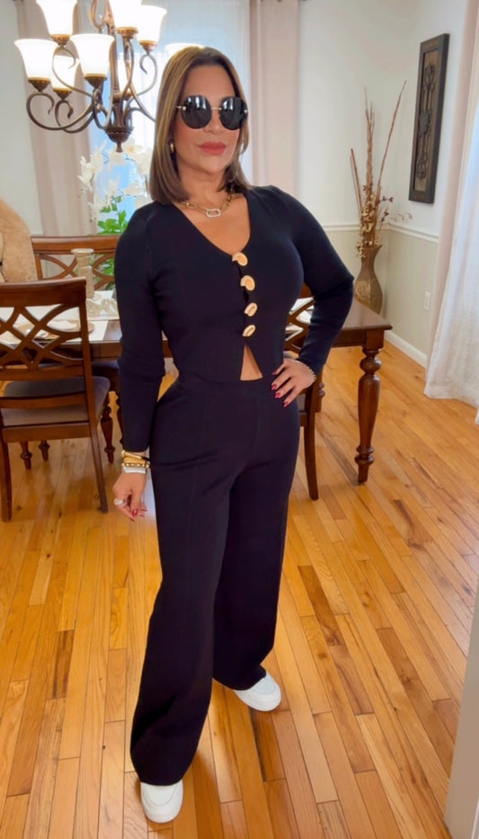 Dinamarca Black Set (stretch) utilicé talla Médium