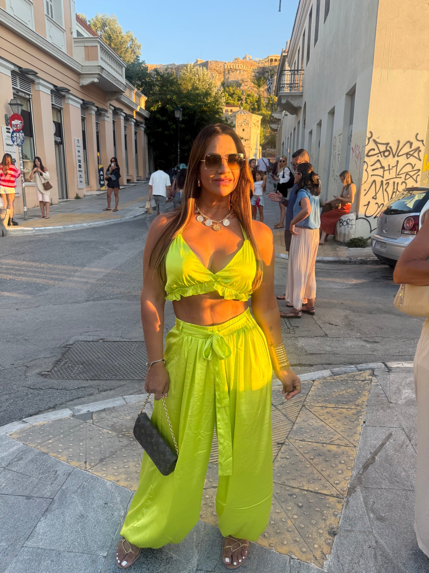 Atenas Green Set (spandex) le corté de largo