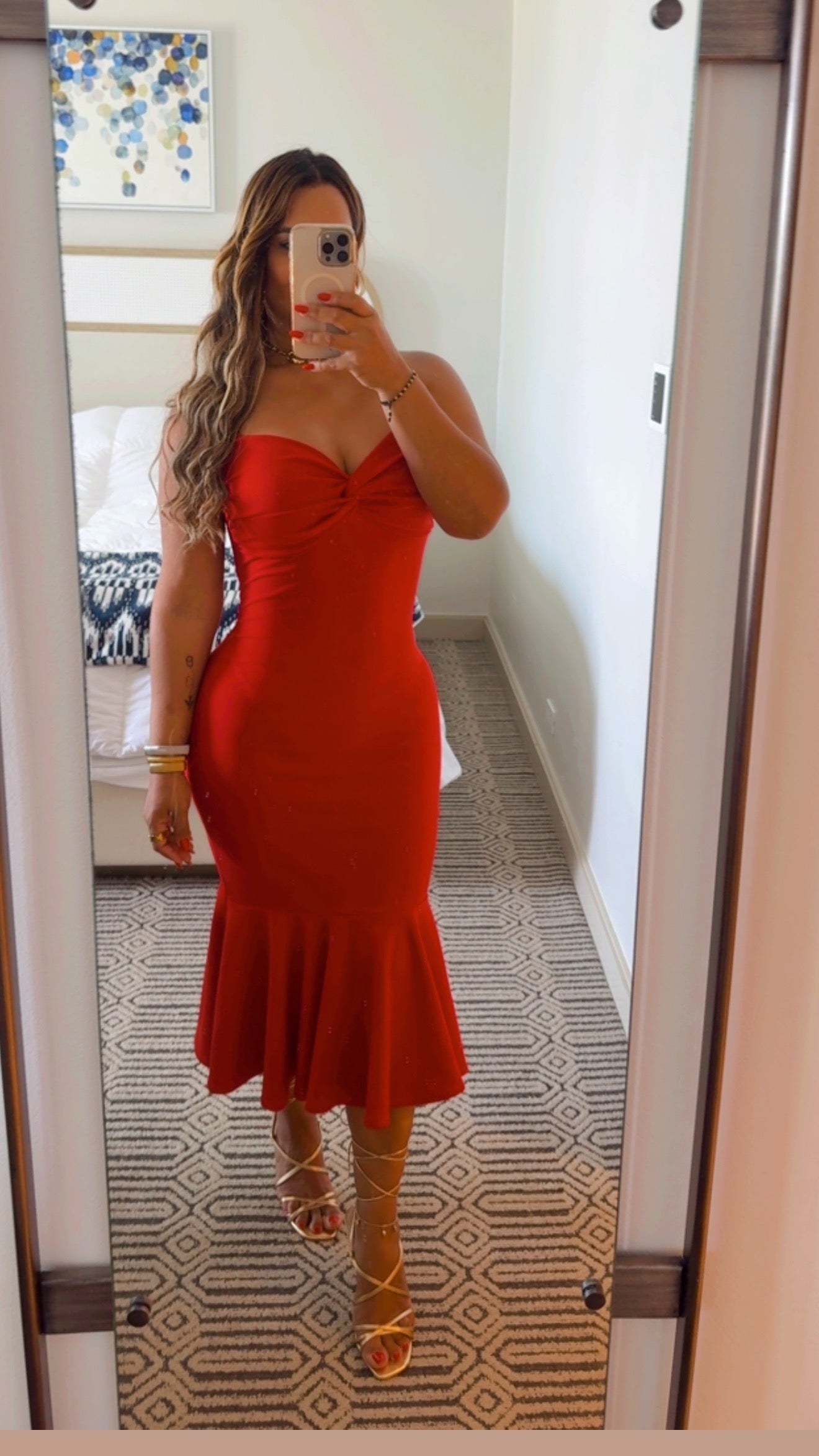 Diosa Red Dress (spandex)