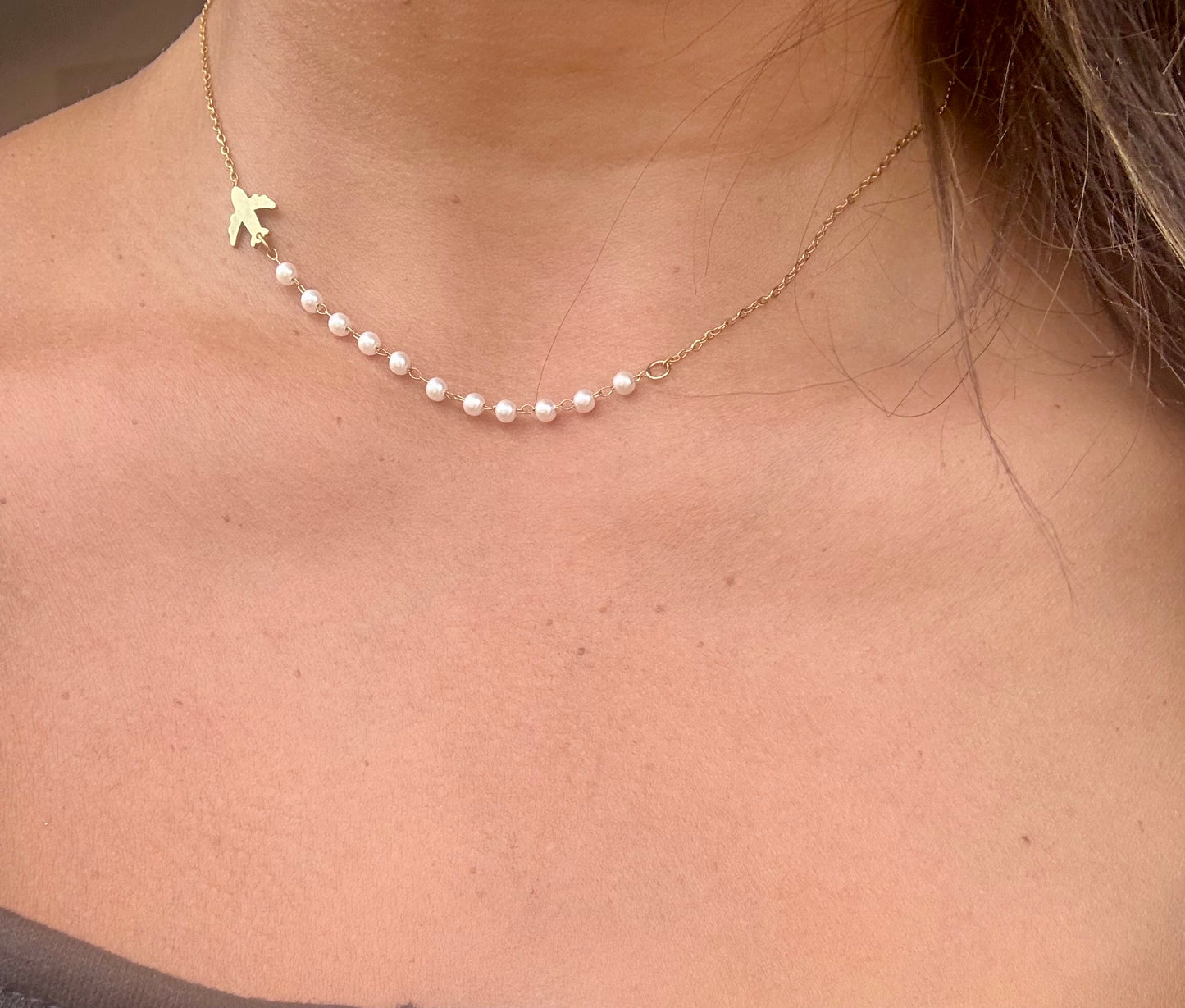 Love travel necklace (material acero inoxidable)