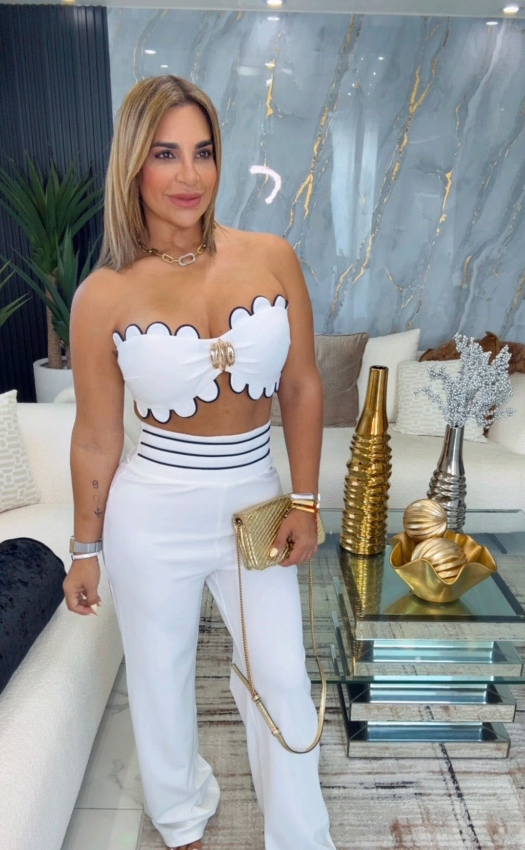Valparaíso White Set (spandex) utilicé Medium