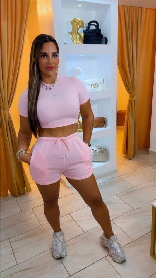Hand made pink set (stretch)