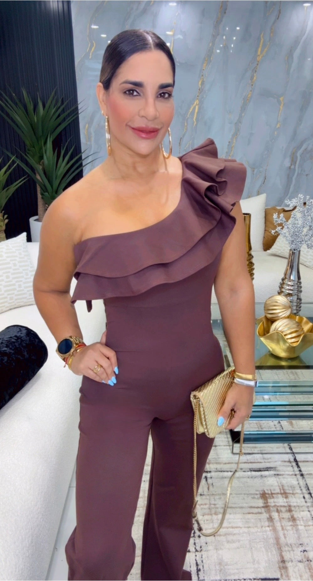 Dublin Chocolate Jumpsuit (spandex)