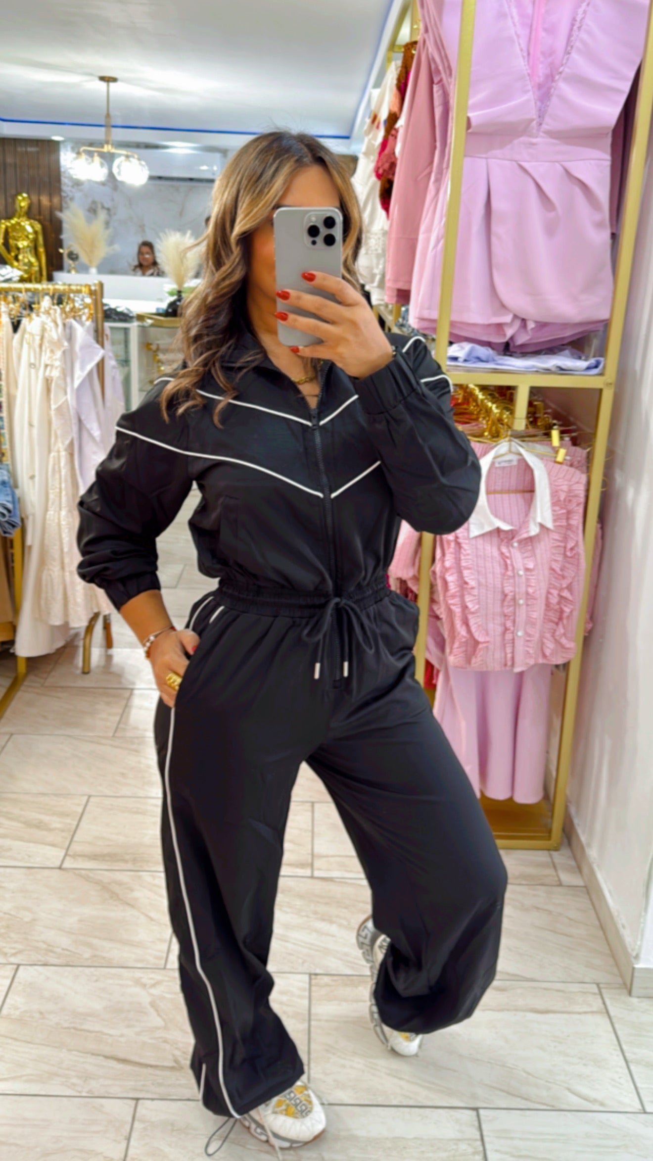 Travel Black Jumpsuit (stretch)