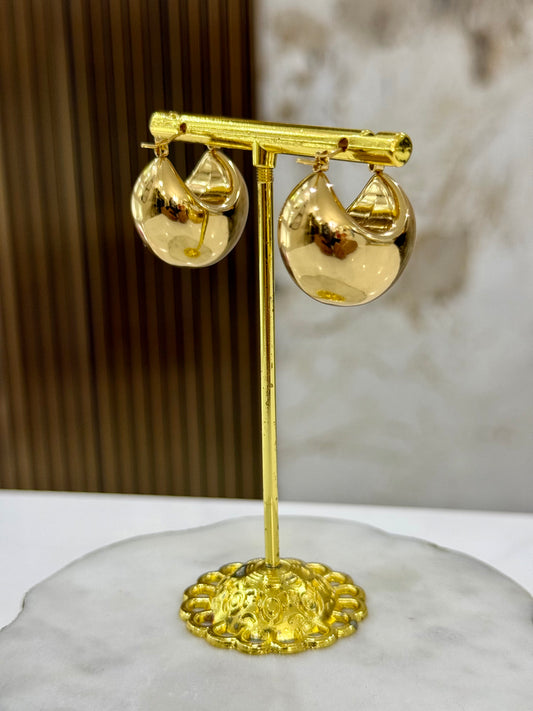 Medium Bell Gold Earrings (Stainless Steel)