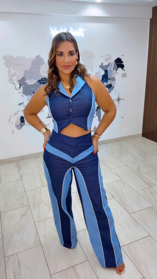 Paraguay Blue Denim Set (stretch)