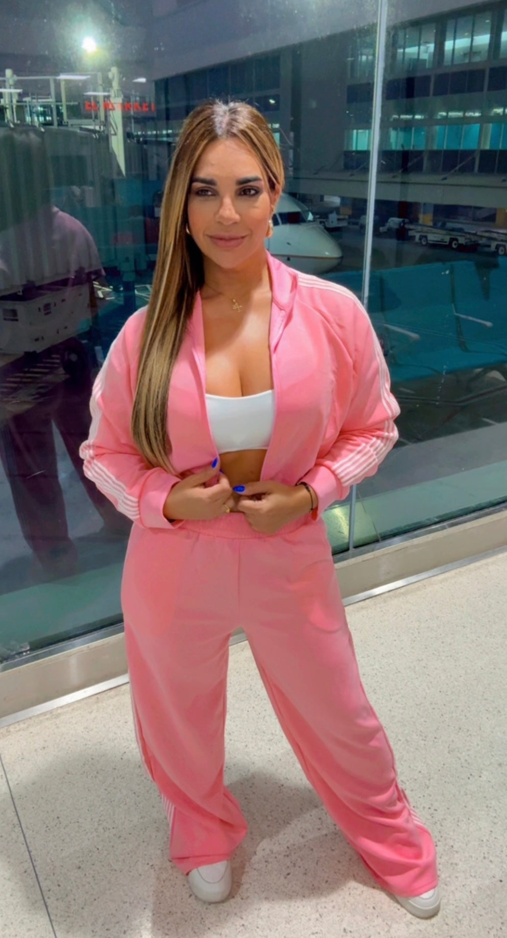San Juan Airport Pink Travel Set (spandex)