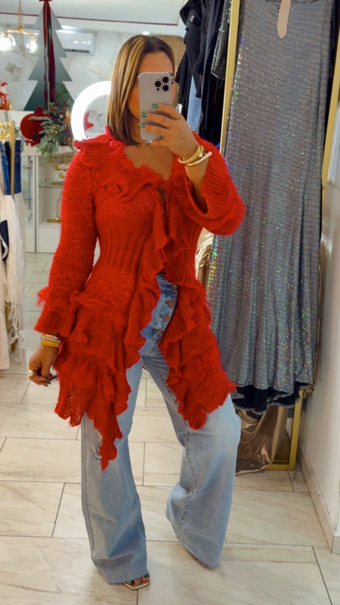 Suiza Red Blouse/Dress (spandex)