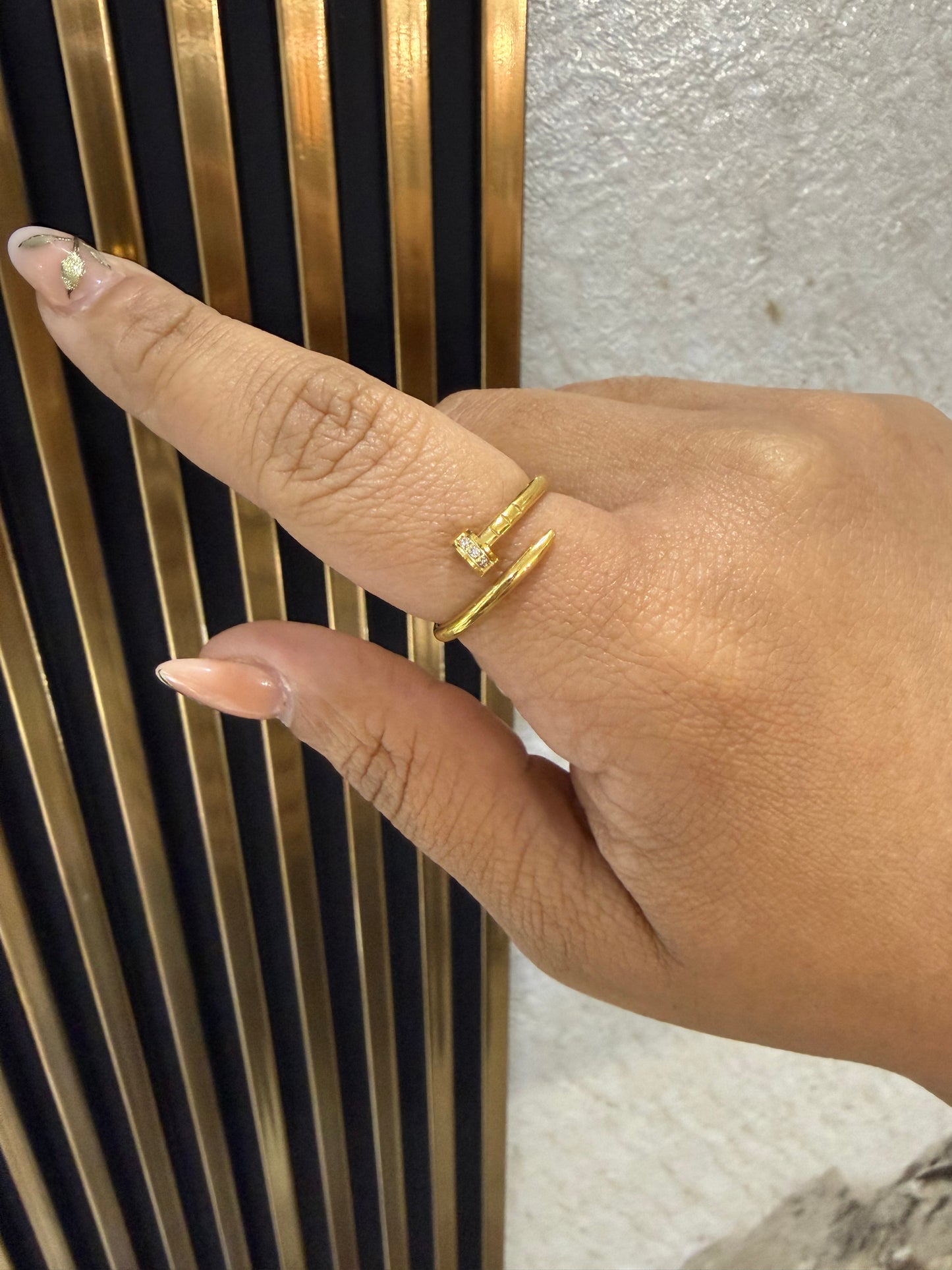 Cartier Inspired Ring (Size 8) Stainless Steel