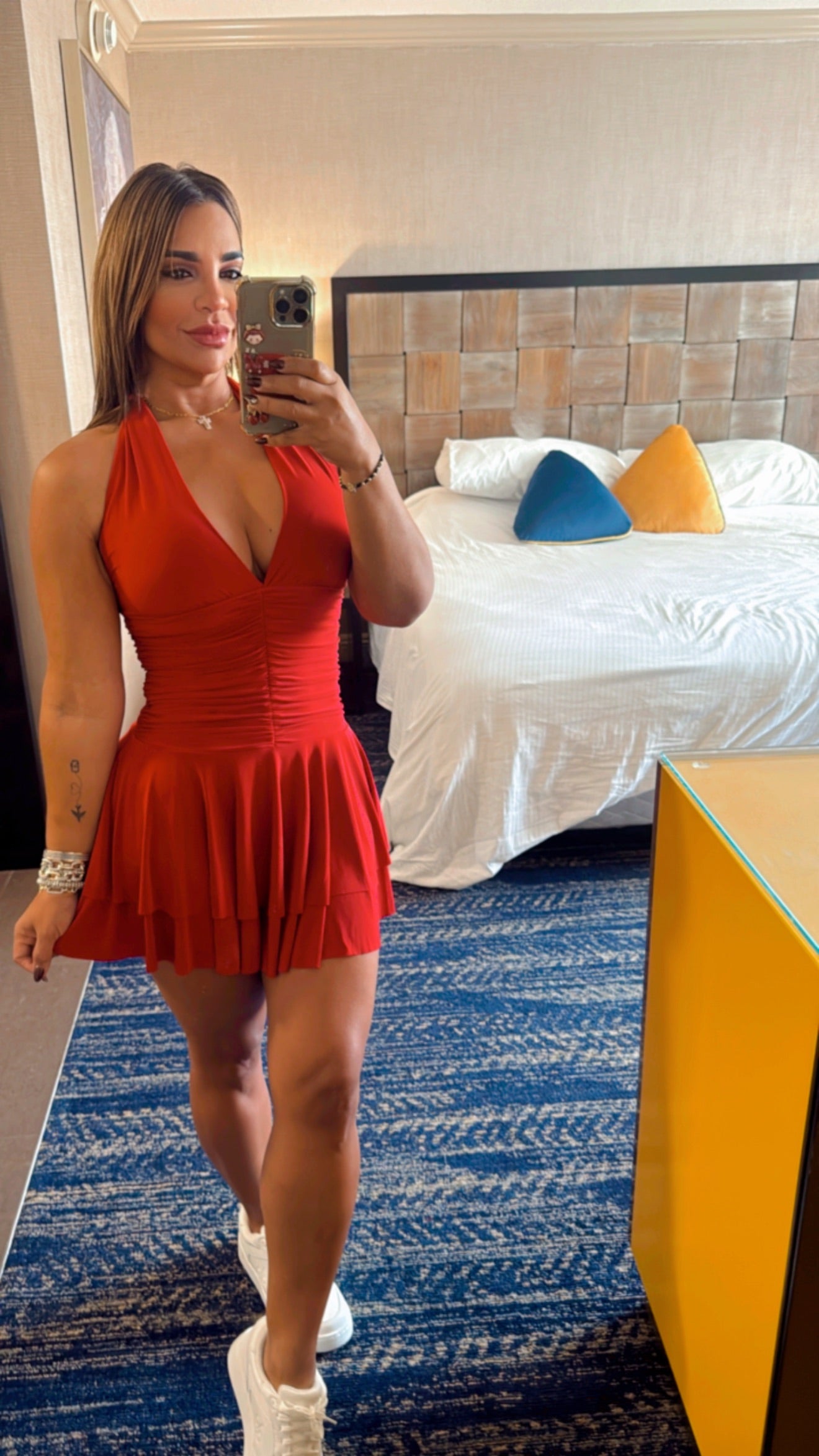 Sacramento Red Dress (stretch) utilicé talla médium