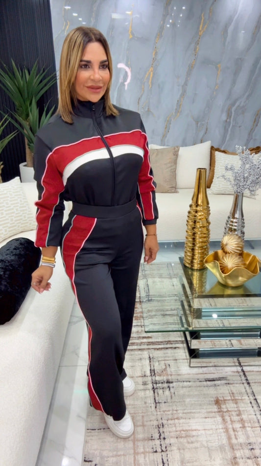 Raleigh Black & Red Travel Set (spandex)