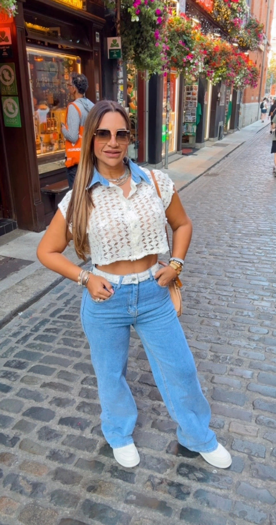 Irlanda Denim & White Luxury Set (spandex)