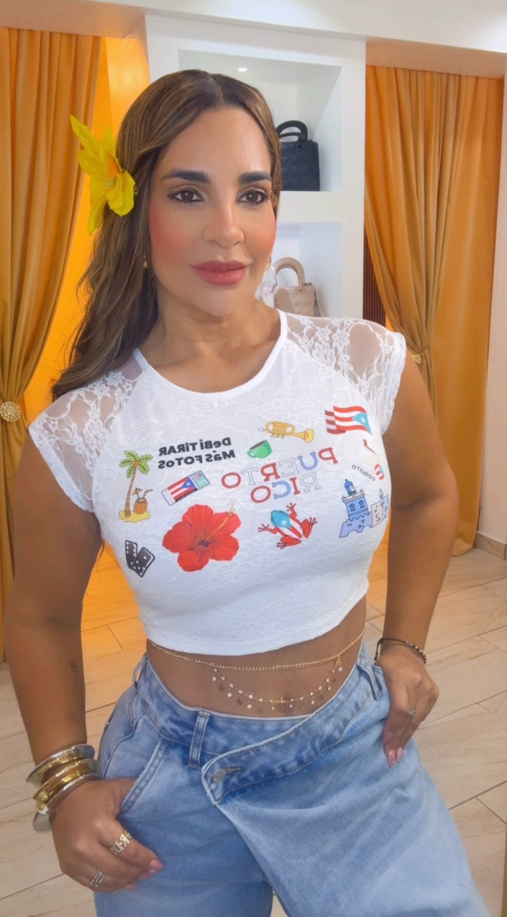 PR White Lace Top (stretch)