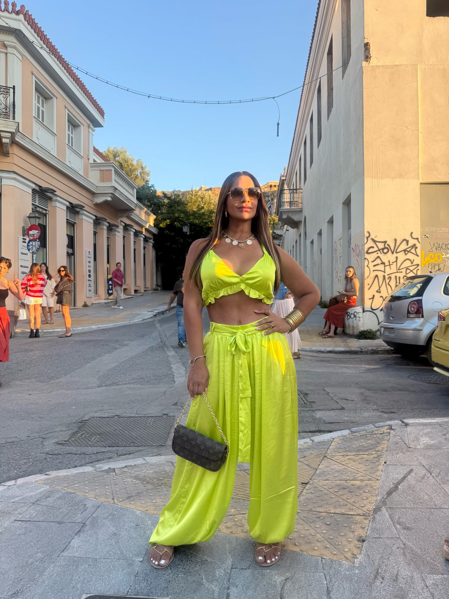 Atenas Green Set (spandex) le corté de largo