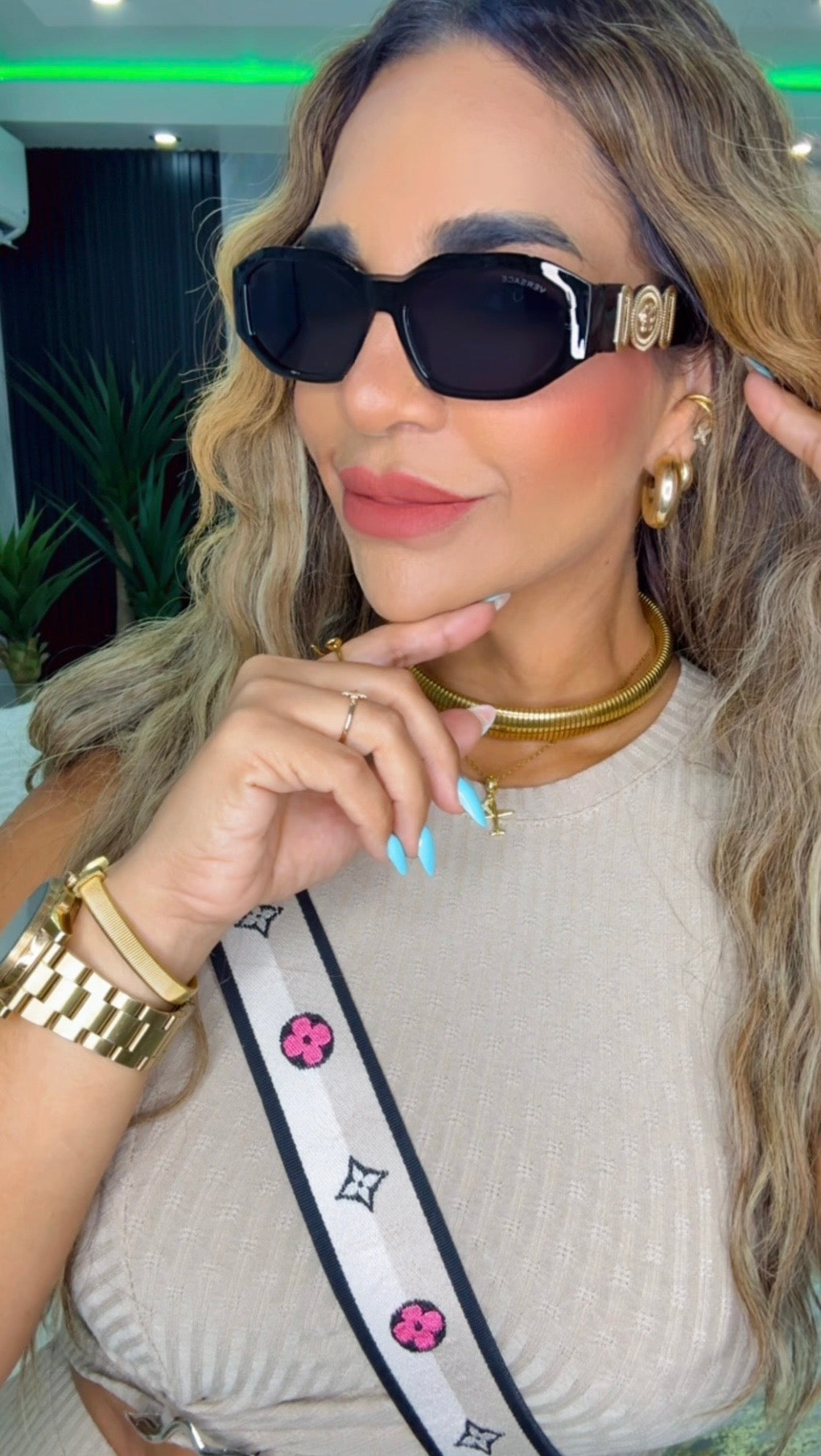 Versace Black Sunglasses (Kit completo)