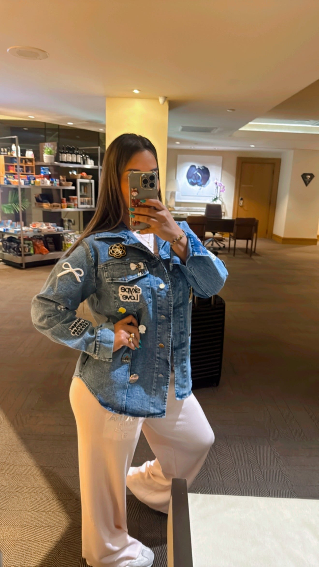 Chanel Oversized Denim Jacket/ super spandex) utilicé talla Small