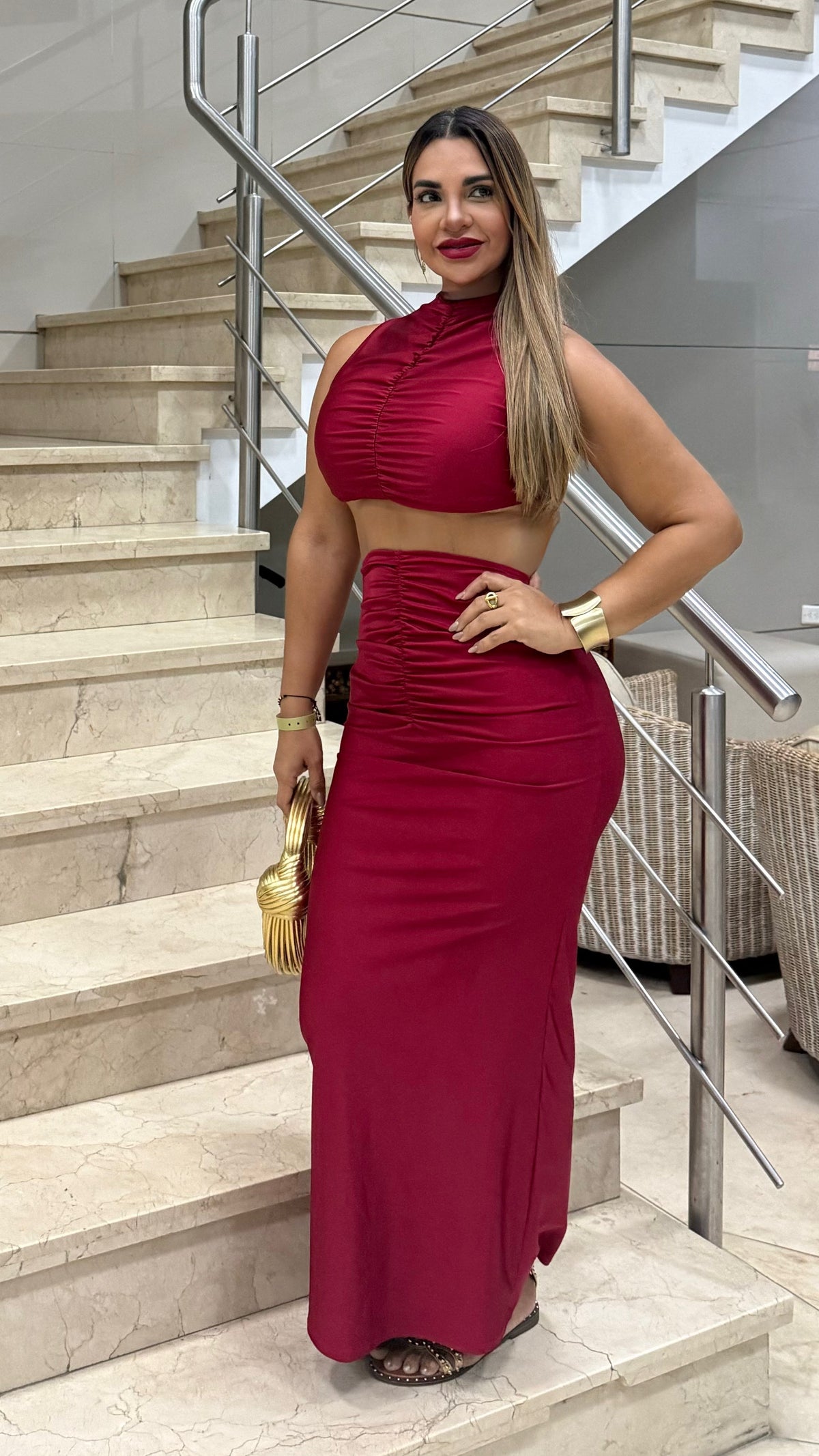Getsemaní Red Skirt Set (stretch)
