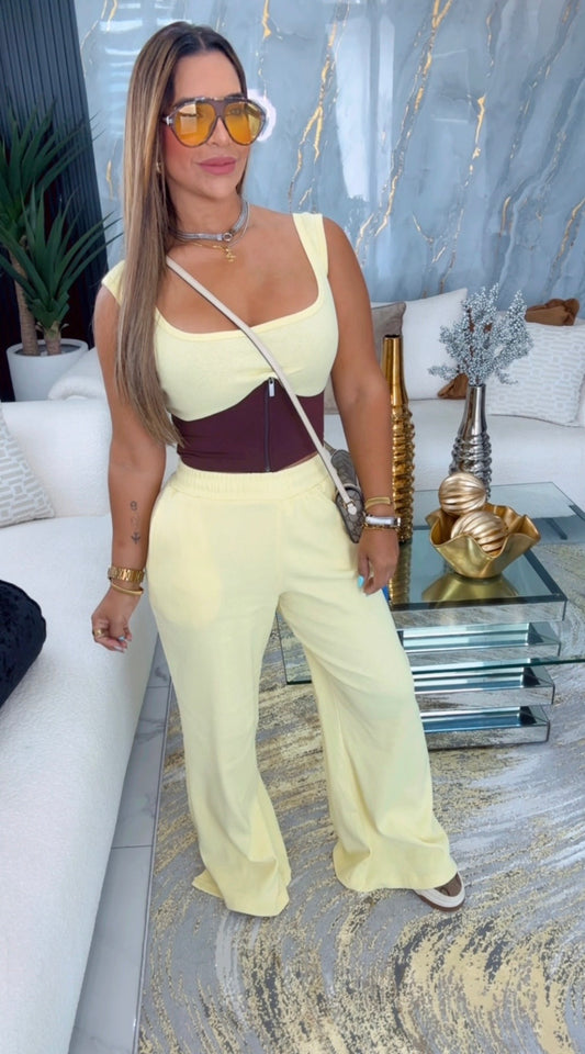 Monaco Yellow Set (spandex)