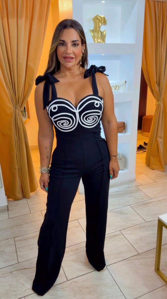 Ginebra Black Jumpsuit (stretch)