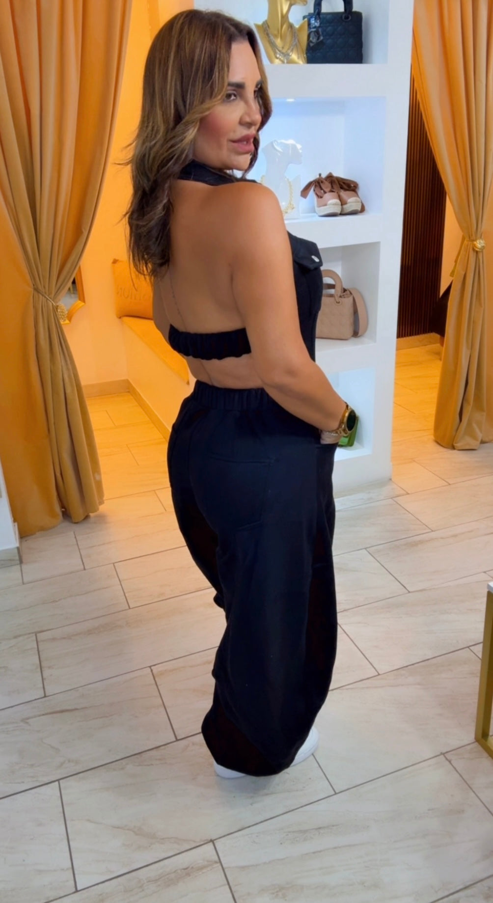 Kennedy Black Dress (spandex) utilicé talla M