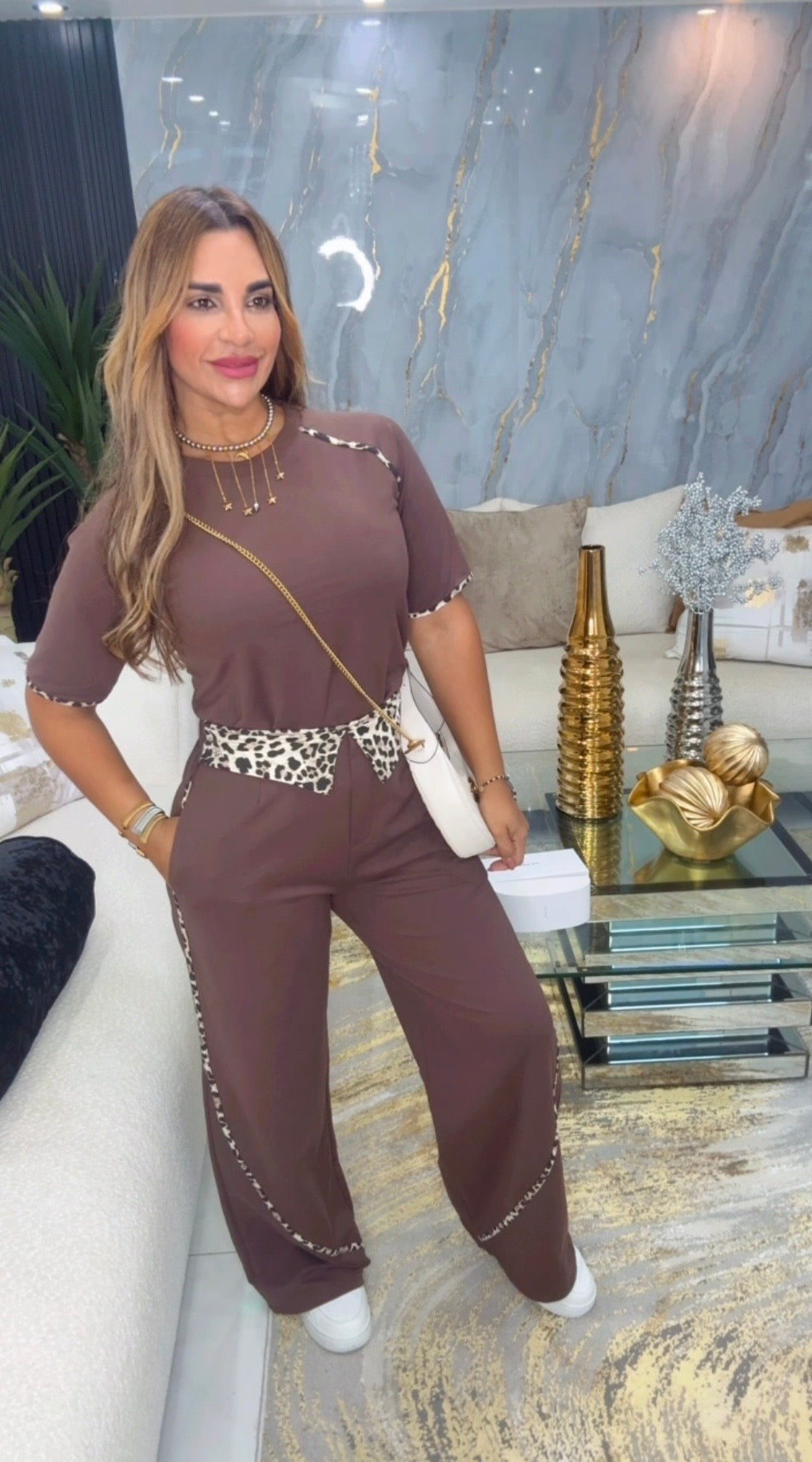 Animal Print Brown Set (spandex)
