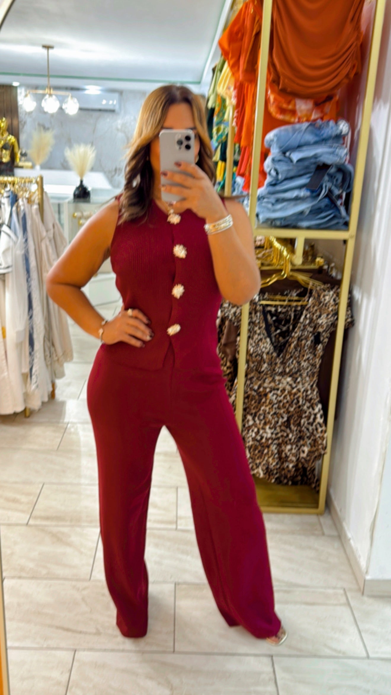 San Francisco Burgundy Set (stretch)