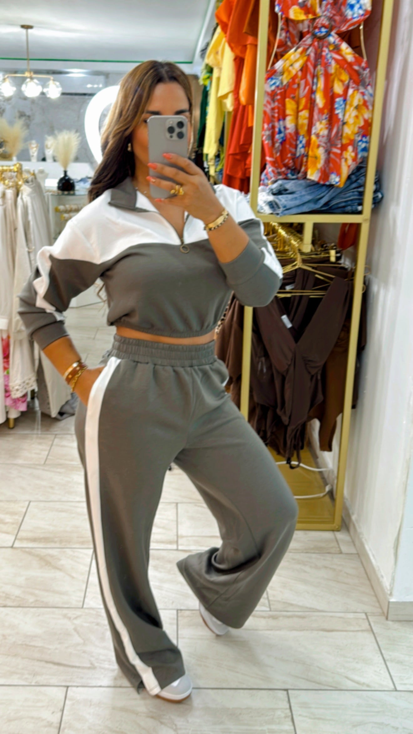 Travel Charcoal Gray Set (utilicé talla Médium)