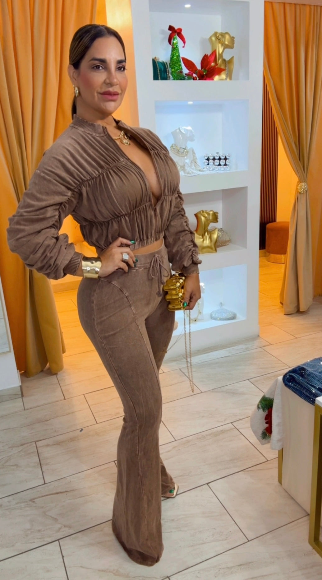 Martinica Mineral Wash Brown Set (stretch)