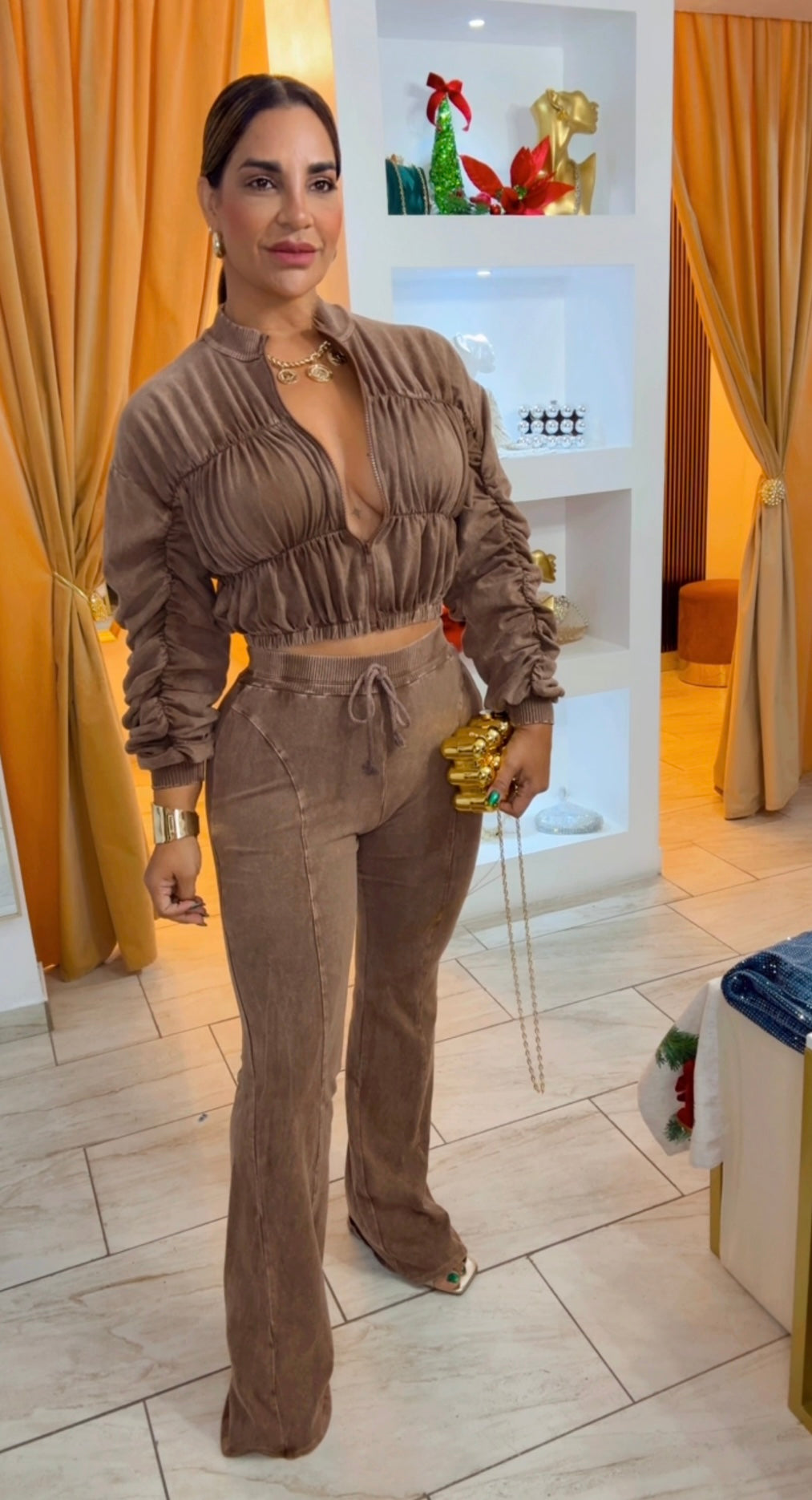 Martinica Mineral Wash Brown Set (stretch)