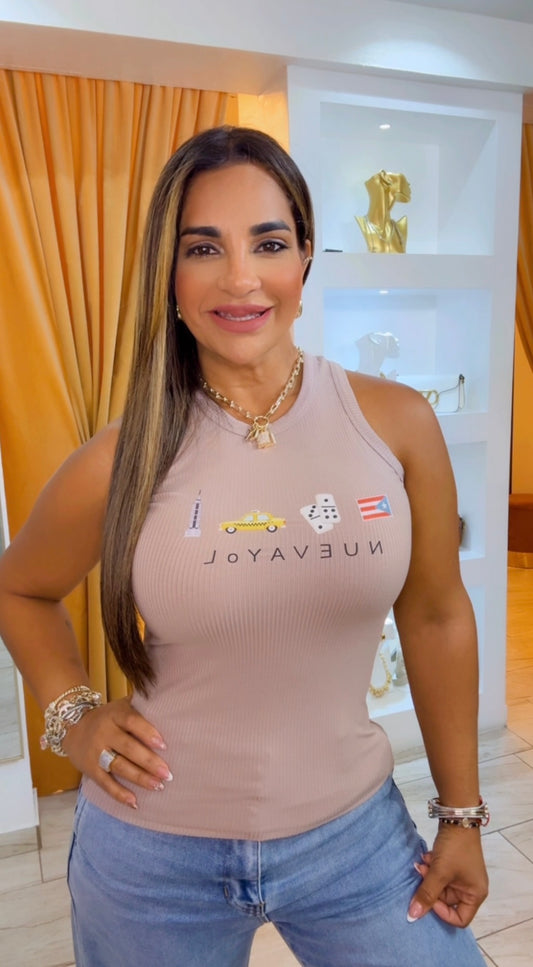 NuevayoL Camel T-shirt (stretch)