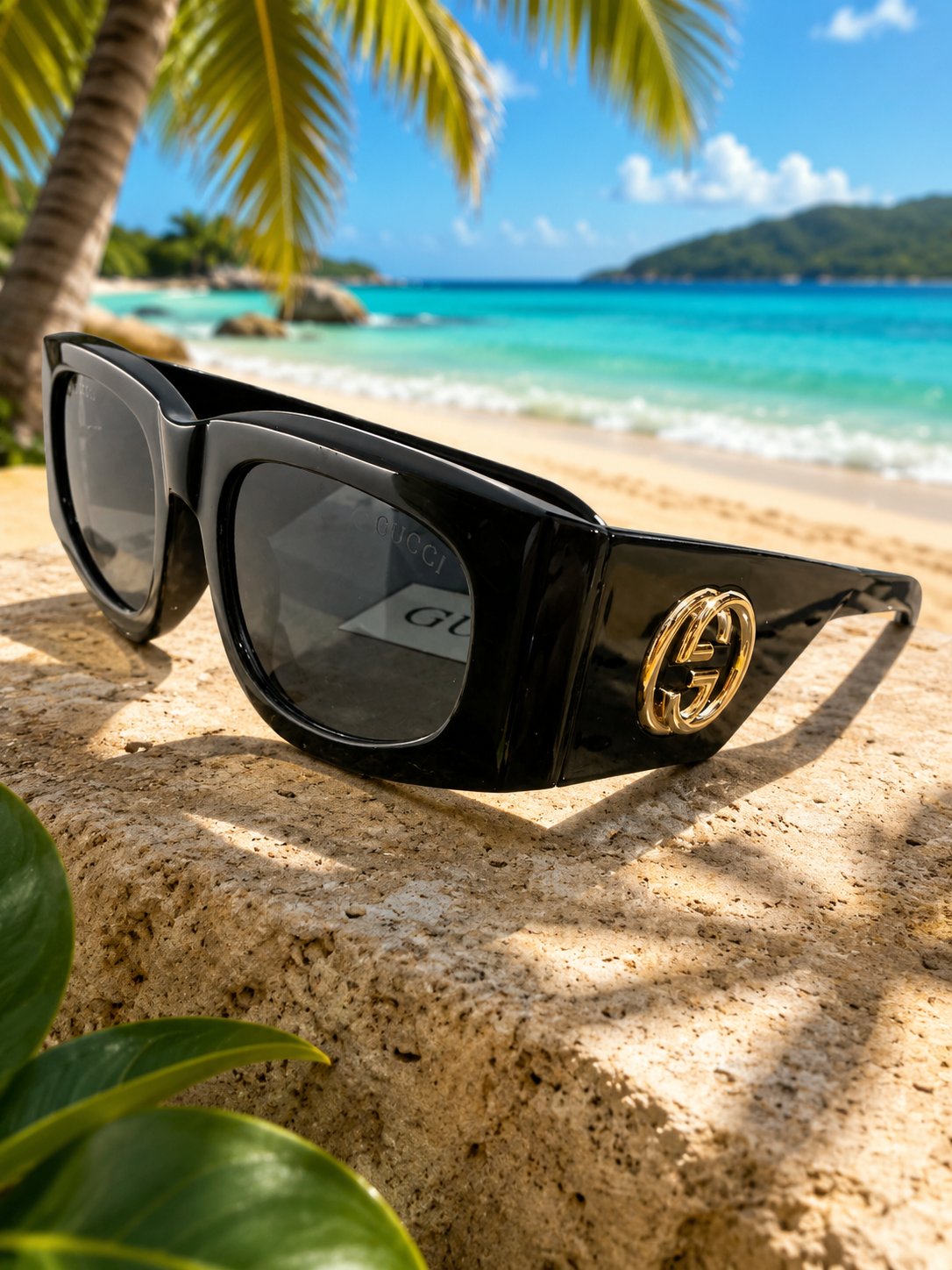 GG Black Sunglasses (Kit completo)