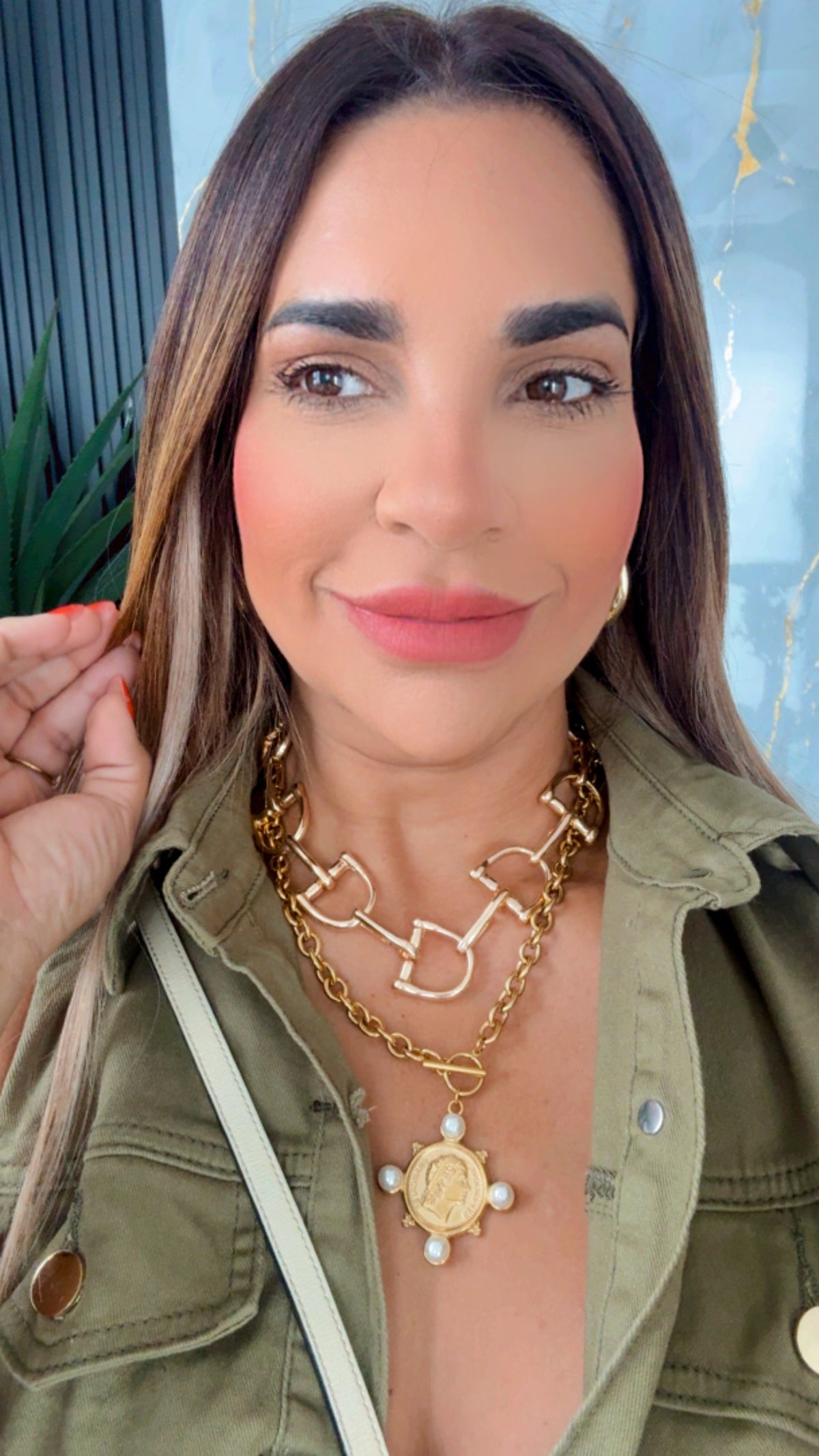 Anchor Necklace Set (incluye aretes)