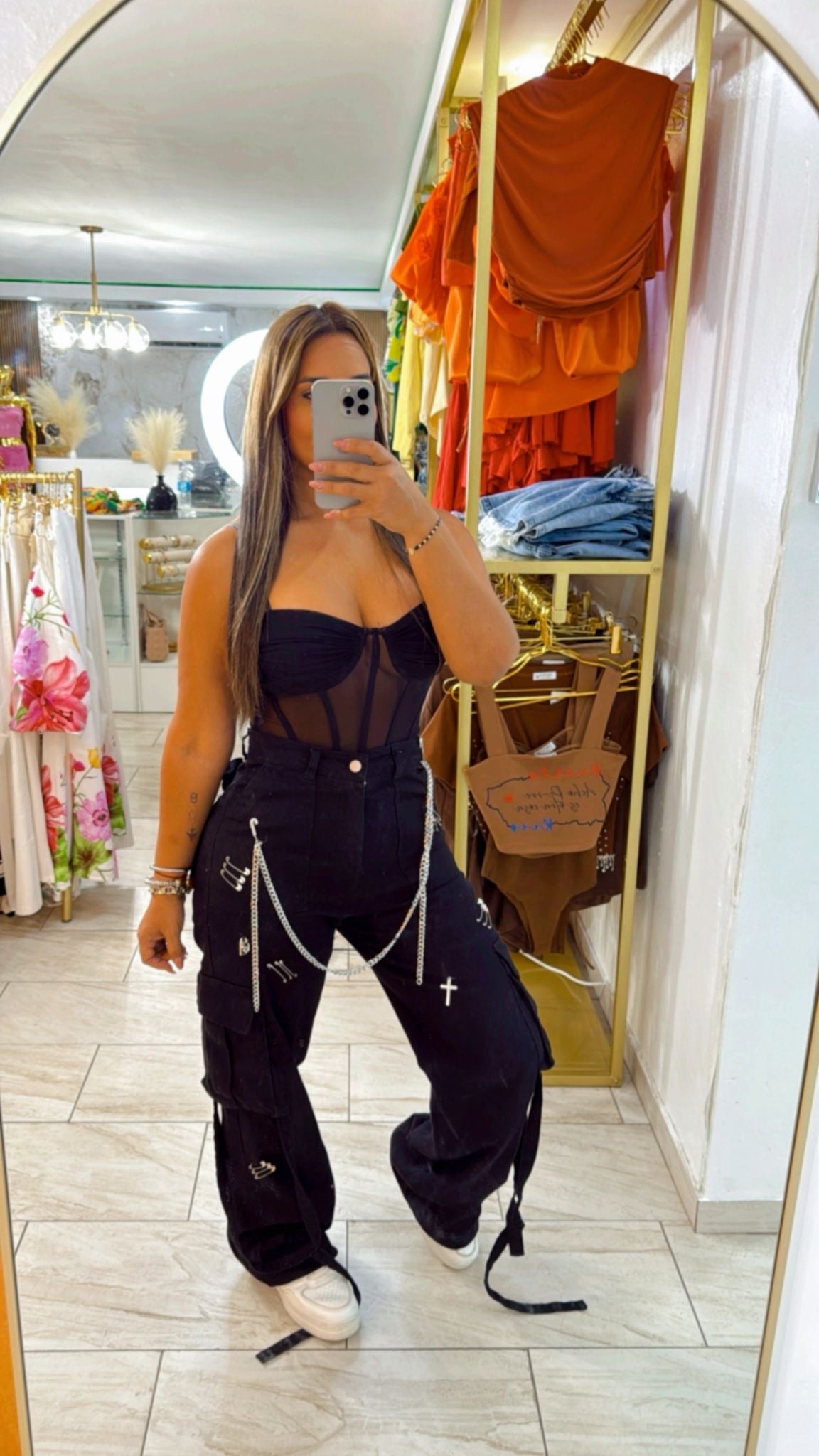 Camerún Black Pant (utilice talla M) (Stretch)